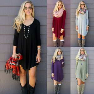 Casual Long Tunic Dress