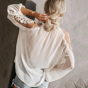 Embroidery Blouse Tops