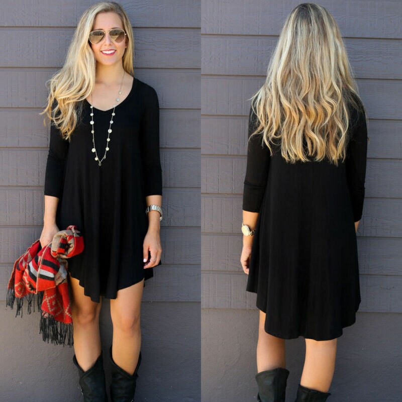 Casual Long Tunic Dress