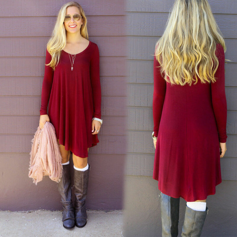 Casual Long Tunic Dress